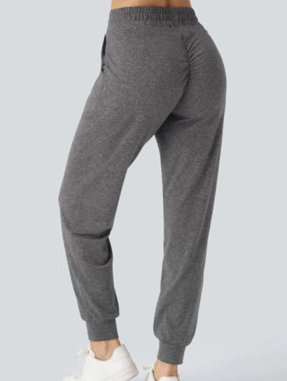 Halara High Waisted Drawstring Side Pocket Ruched Yoga Joggers Sz L *NWOT